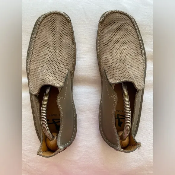 J. Shoes Tumble 2 Gray Slip On Casual Elastic Sides Men Shoes Size US 7