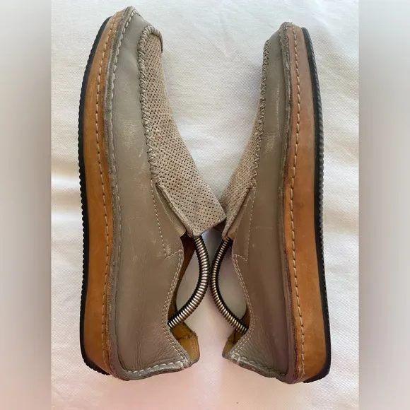 J. Shoes Tumble 2 Gray Slip On Casual Elastic Sides Men Shoes Size US 7