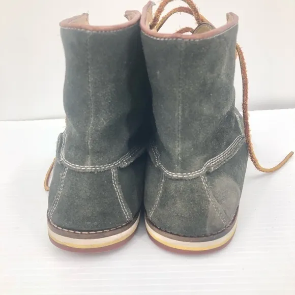 J.D.Fisk Men’s gray leather high top shoes…