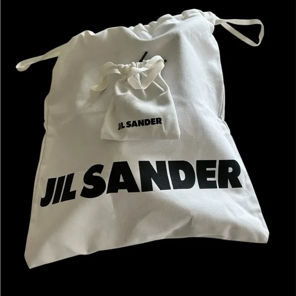 Jil Sander Low Top Sneakers Leather Lace-Up Cleats, Black, NEW Size EU41 / US8