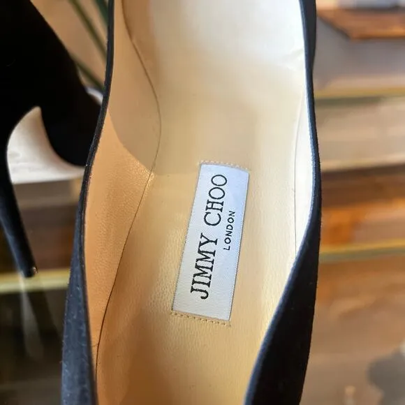 JIMMY CHOO Abel Suede Pointed Pumps