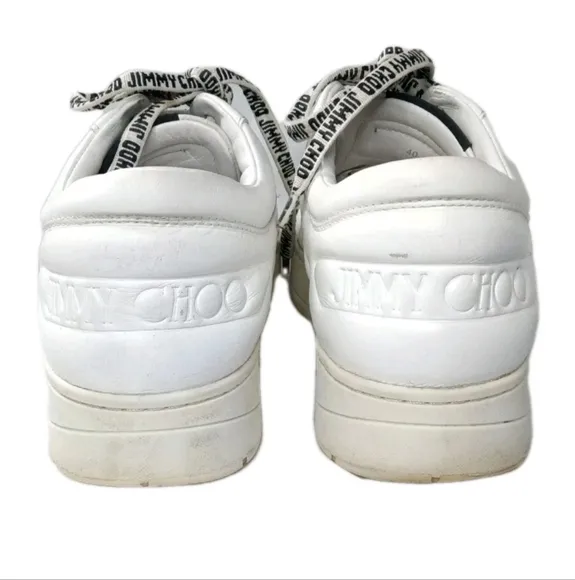 Jimmy Choo Hawaii Leather Low Top Sneakers Size  10 US / 40 EU