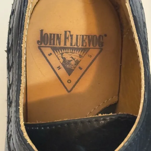 John Fleuvog ARACELY Black Chunky Platform Oxford Shoes sz 10
