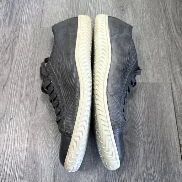 John Varvatos Hattan Men's Size 10 M Gray Leather Sneakers Shoes Lace Up