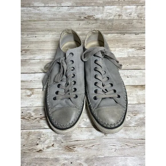 John Varvatos X Converse Sneakers 11.5 M 13.5 W Grey Limited Edition Low Top 151