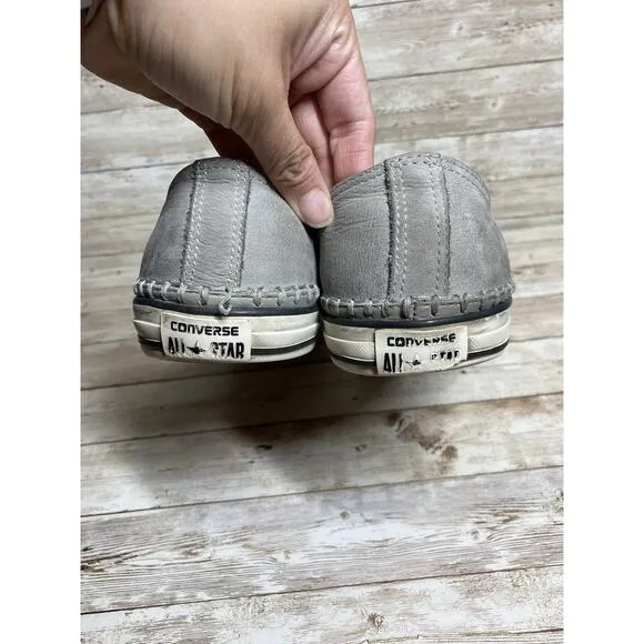 John Varvatos X Converse Sneakers 11.5 M 13.5 W Grey Limited Edition Low Top 151
