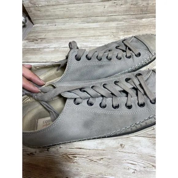 John Varvatos X Converse Sneakers 11.5 M 13.5 W Grey Limited Edition Low Top 151
