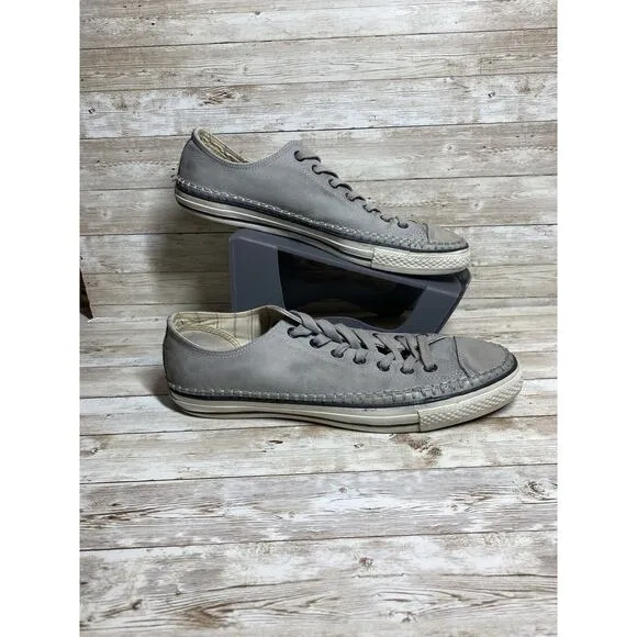 John Varvatos X Converse Sneakers 11.5 M 13.5 W Grey Limited Edition Low Top 151
