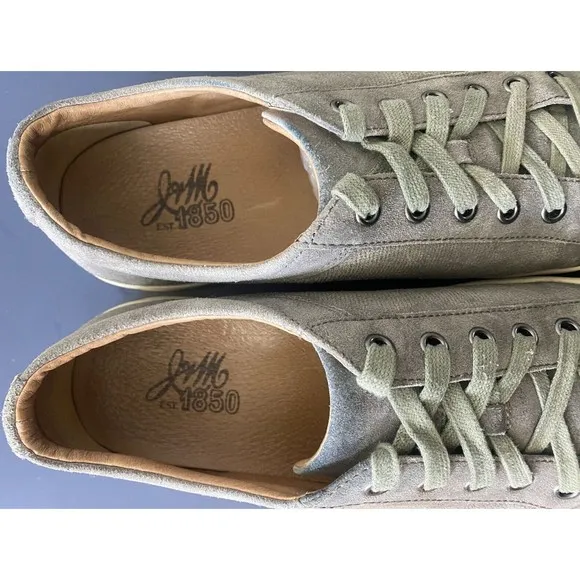 Johnston &amp; Murphy Women's Sneakers Shoes Size 10.5 Nubuck Leather Olive Green