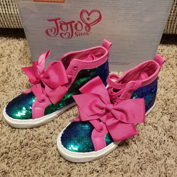 JoJo Siwa Reverse Sequin Mermaid High-Top Shoes