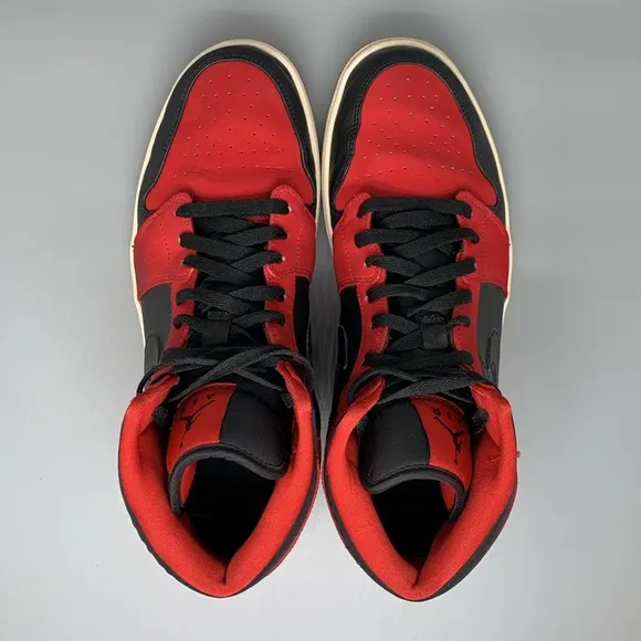 Jordan 1 Mid Bred (2013) Shoes 554724-005 Men's Sz 13