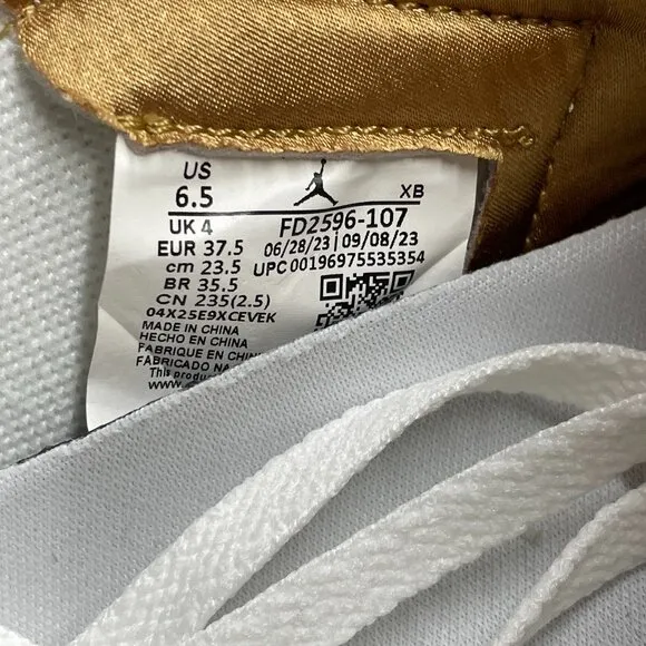 Jordan 1 Retro High OG Metallic Gold Womens Basketball FD2596-107 NEW* Sz 6.5