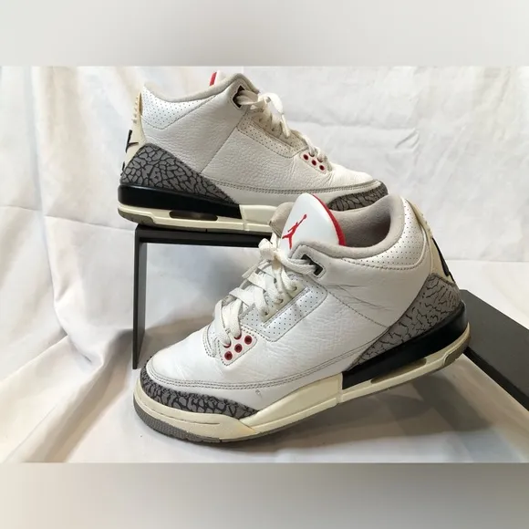 Jordan 3 White Cement Reimagined— 6.5Y USED NO BOX