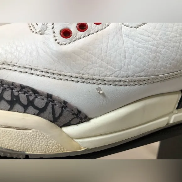 Jordan 3 White Cement Reimagined— 6.5Y USED NO BOX