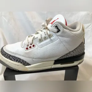 Jordan 3 White Cement Reimagined— 6.5Y USED NO BOX