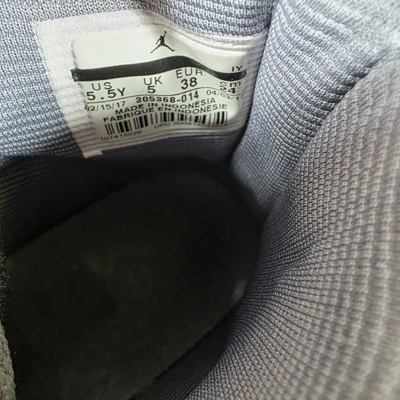 Jordan 8 Retro Cool Grey Sneakers Youth High Top Shoes 5.5Y womens‎ 7