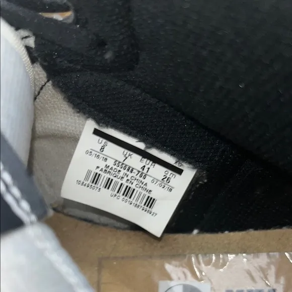 Jordan Black and Tan High-Top Athletic Sneakers