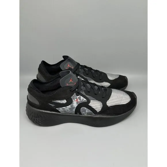 Jordan Delta 3 Low Black Chile Red Grey Shoes Men's 12