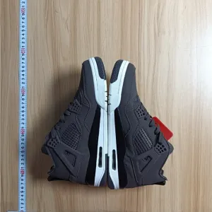 Jordan Gray and Black High-Top Athletic Sneakers