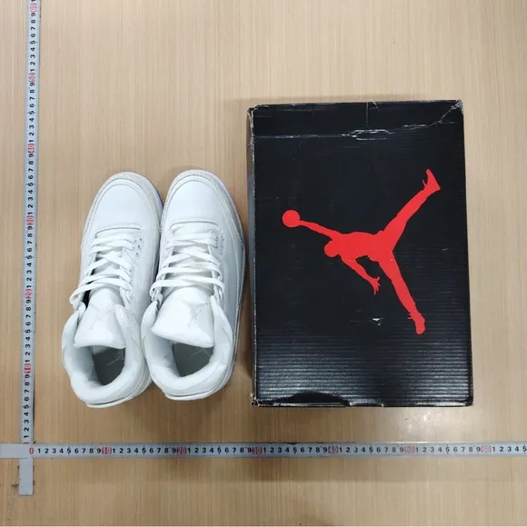 Jordan Gray and Black High-Top Athletic Sneakers