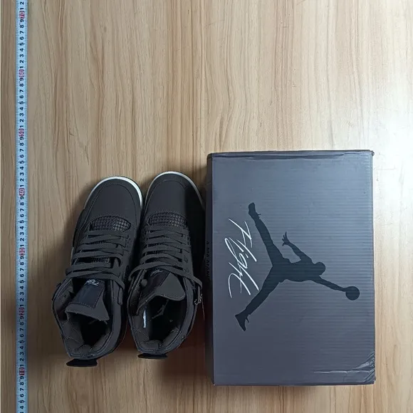 Jordan Gray and Black High-Top Athletic Sneakers