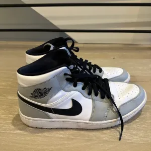 Jordan Gray and White Sneakers Classic Design