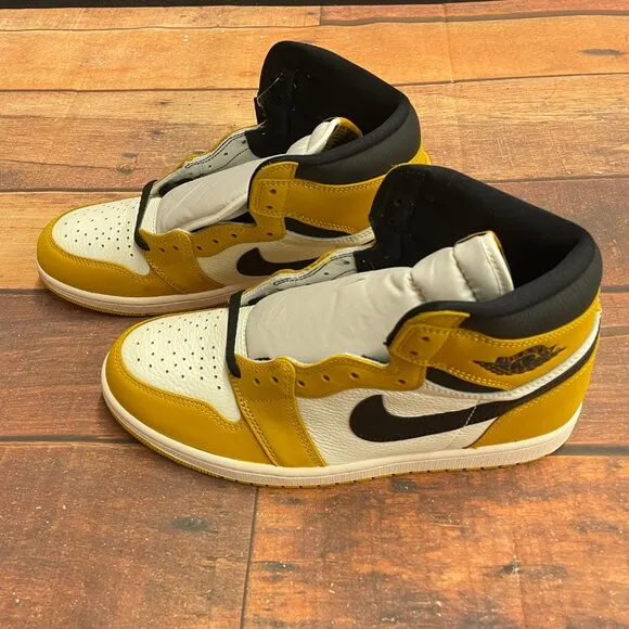 Jordan Men's Air Jordan 1 Retro High OG &quot;Yellow&quot; Basketball Shoes
