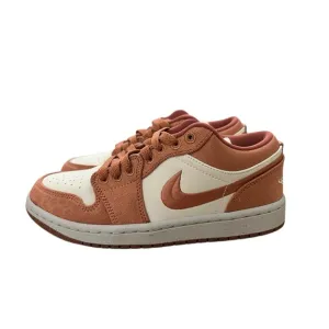 Jordan Pink and White Athletic Shoes Low-Top Womens Size 6