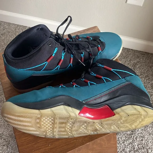 Jordan Prime Flight Dark Sea Basketball Court Shoes, Men’s 13, No Insoles