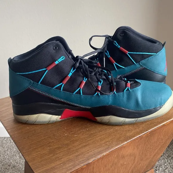 Jordan Prime Flight Dark Sea Basketball Court Shoes, Men’s 13, No Insoles