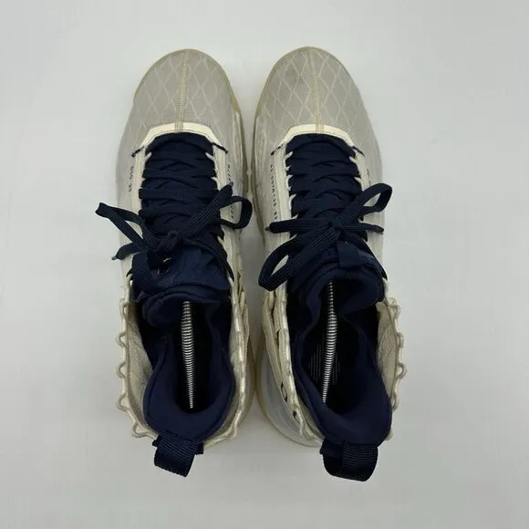 Jordan Proto Max 720 Pale Ivory Midnight Navy Basketball Shoes Men's Size 12