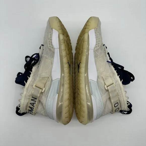 Jordan Proto Max 720 Pale Ivory Midnight Navy Basketball Shoes Men's Size 12