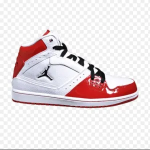 Jordan Red and White High-Top Sneakers