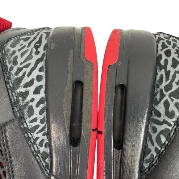 Jordan Spizike Low Bred Youth Kids 5Y Low Top Lace Up Sneakers Shoes Black Red