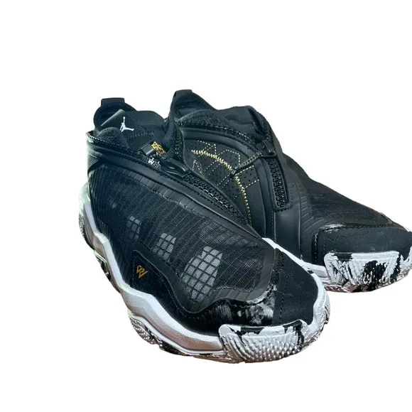 Jordan Why Not .6 GS Black Gold DO7191 071 Basketball Shoes Boys 4.5Y