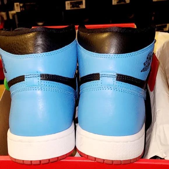 Jordan Women's Athletic Shoes - Black, Blue, and Red