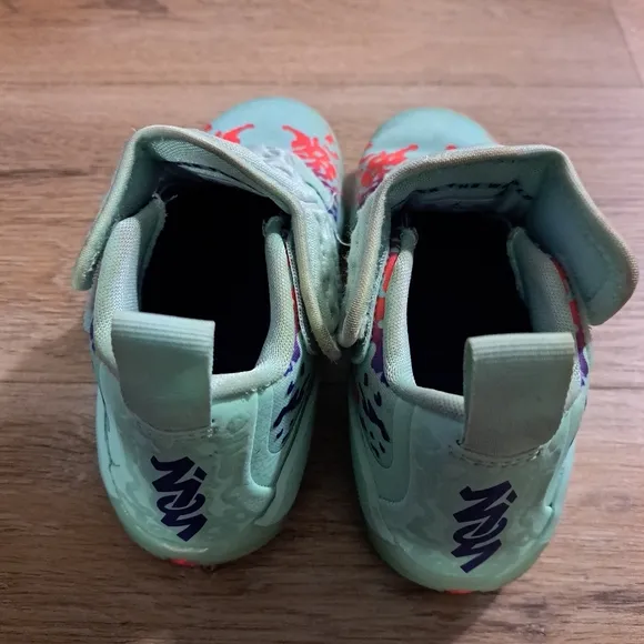 Jordan Zion 3 Kids' Mint Green and Purple Athletic Shoes Size 12