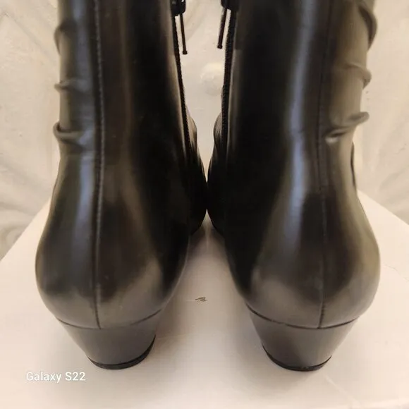 Josef Seibel &quot;Amy&quot; 07 Black Leather boots. New in wholesale box. EU 37/US 6-6.5