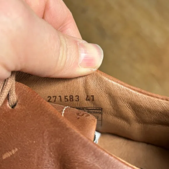 Josef Seibel Women Sz 41 US 10-10.5 Rosalie 50 Cognac Brown Leather Oxford Shoes