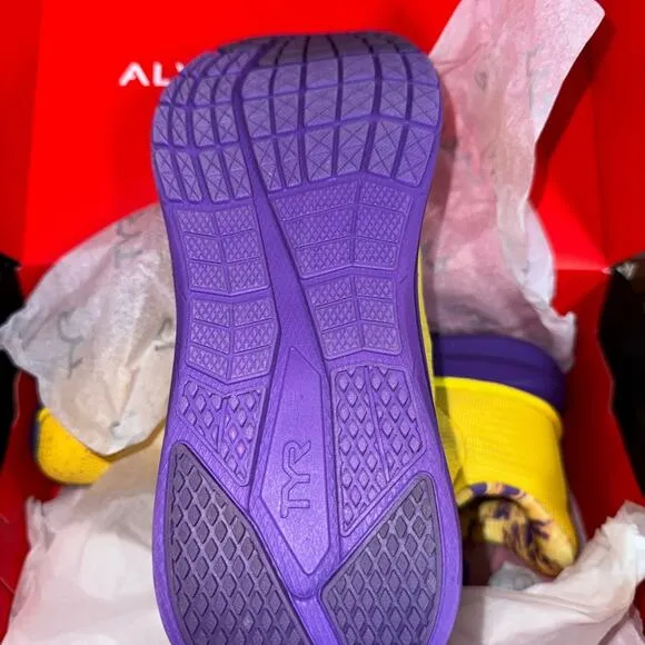 Just in 💫| TYR Techknit RNR - 1 Running Shoe Yellow/Purple M 7.5 W 9