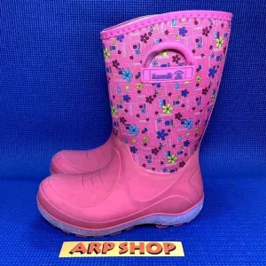KAMIK BLUSTER 2 Kids Girls Size 2 - Pink/purple Waterproof Boots EK4080-MBU