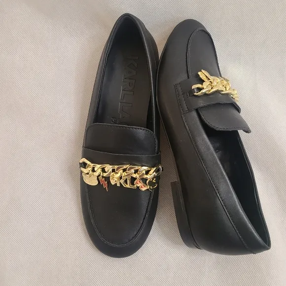 Karl Lagerfeld Paris Women’s Black Loafers