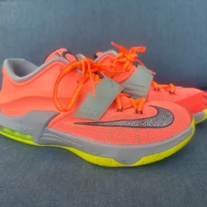 KD 7 35,000. Nike Kids' Orange and Gray Athletic Shoes