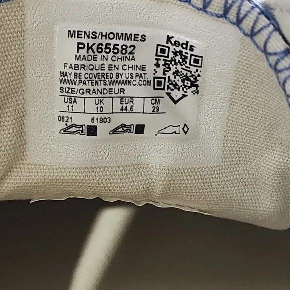 Keds Pro Woven Royal Sneakers Mens 11 Royal Blue Malhia Kent  Low Top Shoes
