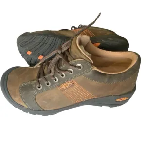 Keen Austin Chocolate Leather Lace Up Rugged Sneakers Low Top
