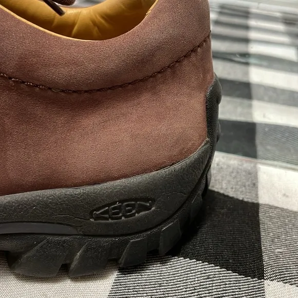 Keen Boston Casual Lace Up Suede Nubuck Leather Shoes Waterproof Brown Women's 8