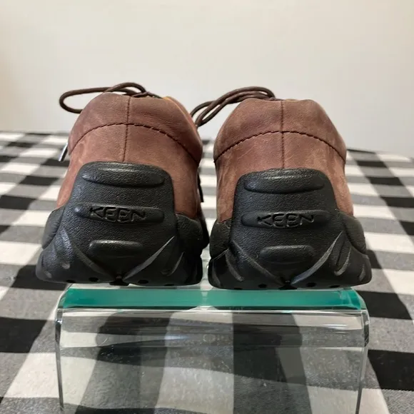Keen Boston Casual Lace Up Suede Nubuck Leather Shoes Waterproof Brown Women's 8