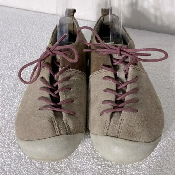 Keen Brown Taupe Lower East Side Lace Up Sneaker Style Shoes 7.5