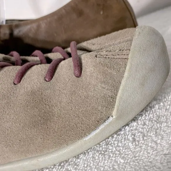 Keen Brown Taupe Lower East Side Lace Up Sneaker Style Shoes 7.5