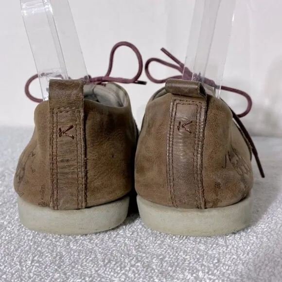 Keen Brown Taupe Lower East Side Lace Up Sneaker Style Shoes 7.5